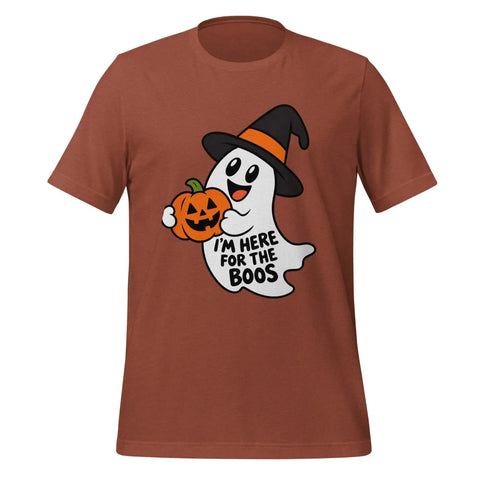 I'm Here for the Boos T-Shirt - Funny Halloween Ghost Gag Gift Graphic Tee - Image 41