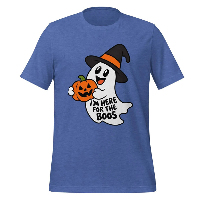 I'm Here for the Boos T-Shirt - Funny Halloween Ghost Gag Gift Graphic Tee
