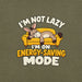I'm Not Lazy, I'm on Energy-Saving Mode T-Shirt - Funny Relaxation Graphic Tee