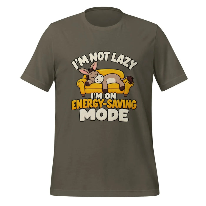 I'm Not Lazy, I'm on Energy-Saving Mode T-Shirt - Funny Relaxation Graphic Tee