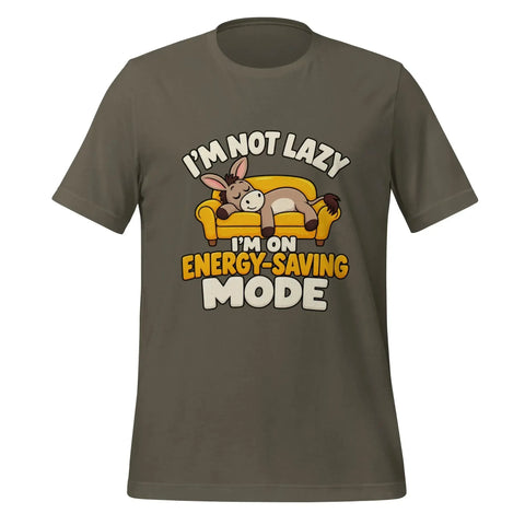 I'm Not Lazy, I'm on Energy-Saving Mode T-Shirt - Funny Relaxation Graphic Tee - Image 17