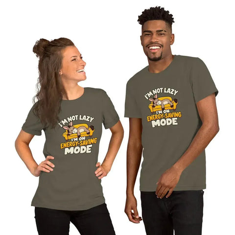 I'm Not Lazy, I'm on Energy-Saving Mode T-Shirt - Funny Relaxation Graphic Tee - Image 20