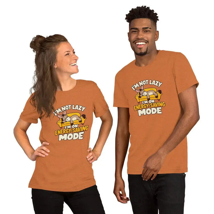 I'm Not Lazy, I'm on Energy-Saving Mode T-Shirt - Funny Relaxation Graphic Tee