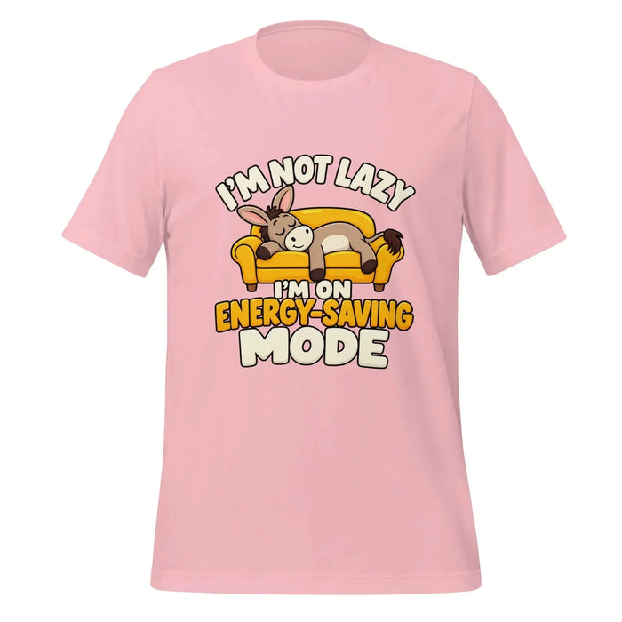 I'm Not Lazy, I'm on Energy-Saving Mode T-Shirt - Funny Relaxation Graphic Tee