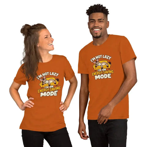 I'm Not Lazy, I'm on Energy-Saving Mode T-Shirt - Funny Relaxation Graphic Tee - Image 4