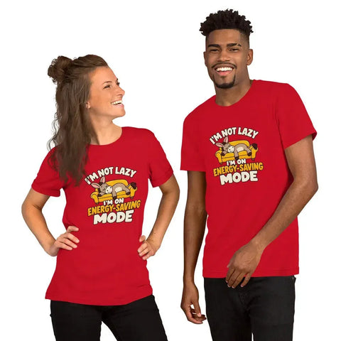I'm Not Lazy, I'm on Energy-Saving Mode T-Shirt - Funny Relaxation Graphic Tee - Image 8