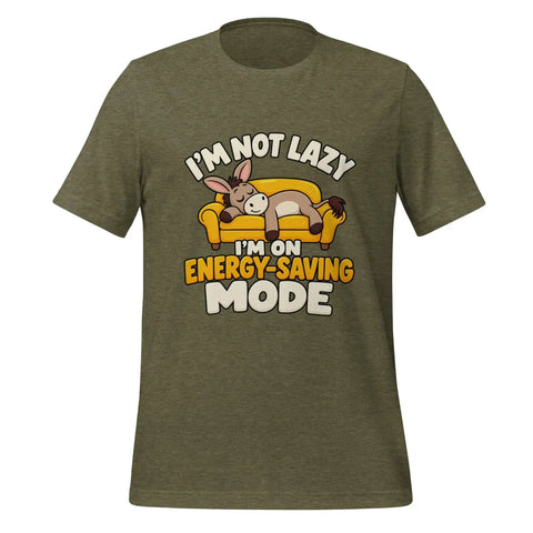 I'm Not Lazy, I'm on Energy-Saving Mode T-Shirt - Funny Relaxation Graphic Tee - Image 9