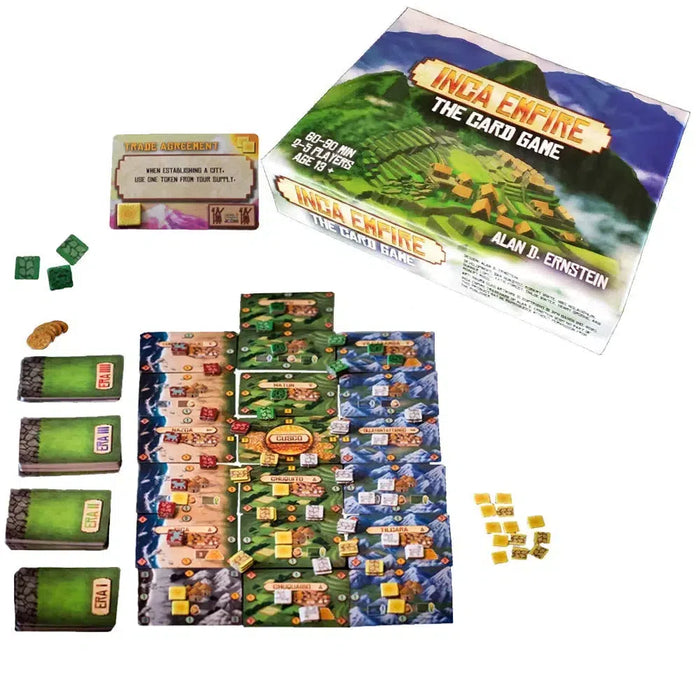 Inca Empire - Area Control Civilization Card Game for Family, and Adults (2-5 Players, Ages 13+) - DPH Games