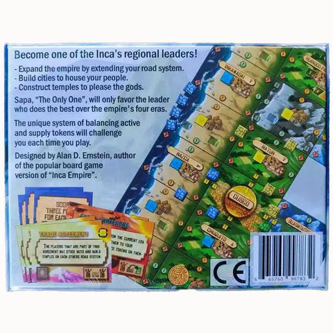 Inca Empire - Area Control Civilization Card Game for Family, and Adults (2-5 Players, Ages 13+) - DPH Games