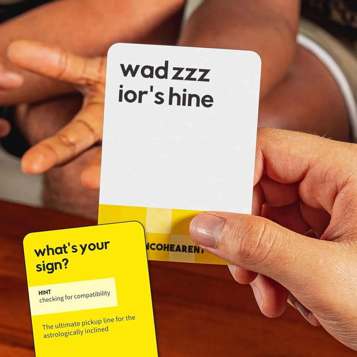 Incohearent: The Spicier Edition - Party Word Guessing Card Game for Adults (3-8 Players, Ages 17...