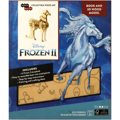 Disney [Frozen 2] - Water Nokk Book & 3D Wood Model Kit - Insight Editions - IncrediBuilds Series - (2019) - Image 1