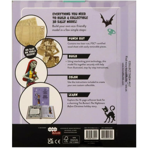Disney [The Nightmare Before Christmas] - Sally 3D Wood Model Kit & Book - Insight Editions - IncrediBuilds Series - (2023) - Image 3