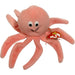 Inky the Pink Octopus Plush (7", Style 4028) - Ty - Original Beanie Babies Series (1994)