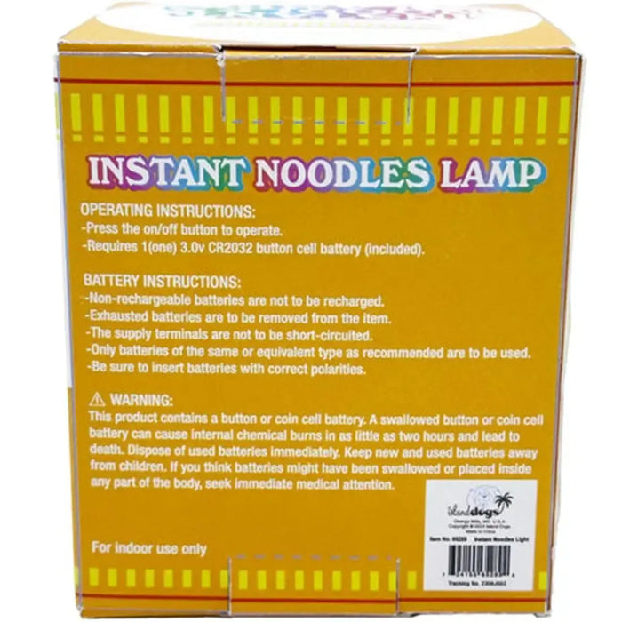 Instant Noodles Lamp Gag Gift (4.5") - Island Dogs