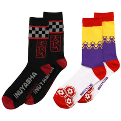 InuYasha - Crew Socks Set (2 Pairs) - Culturefly