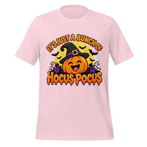 It's Just a Bunch of Hocus Pocus T-Shirt - Halloween Pumpkin Witch Hat Graphic Tee - Image 29