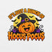 It's Just a Bunch of Hocus Pocus T-Shirt - Halloween Pumpkin Witch Hat Graphic Tee
