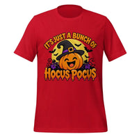 It's Just a Bunch of Hocus Pocus T-Shirt - Halloween Pumpkin Witch Hat Graphi...- Image 5