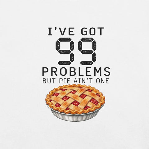 I've Got 99 Problems But Pie Ain't One T-Shirt - Funny Thanksgiving Pie Graphic Tee - Image 46