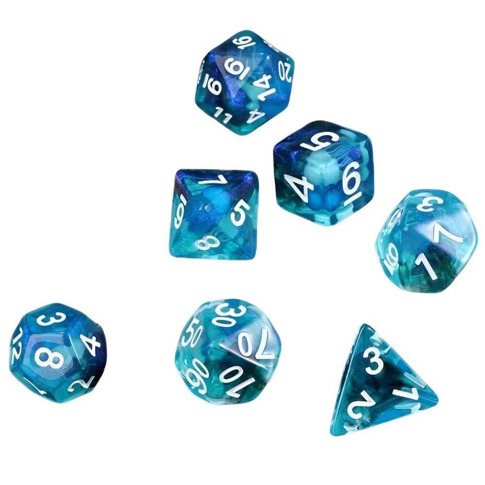 Jellyfish 7-Piece Polyhedral Dice Set - Game Master Dice