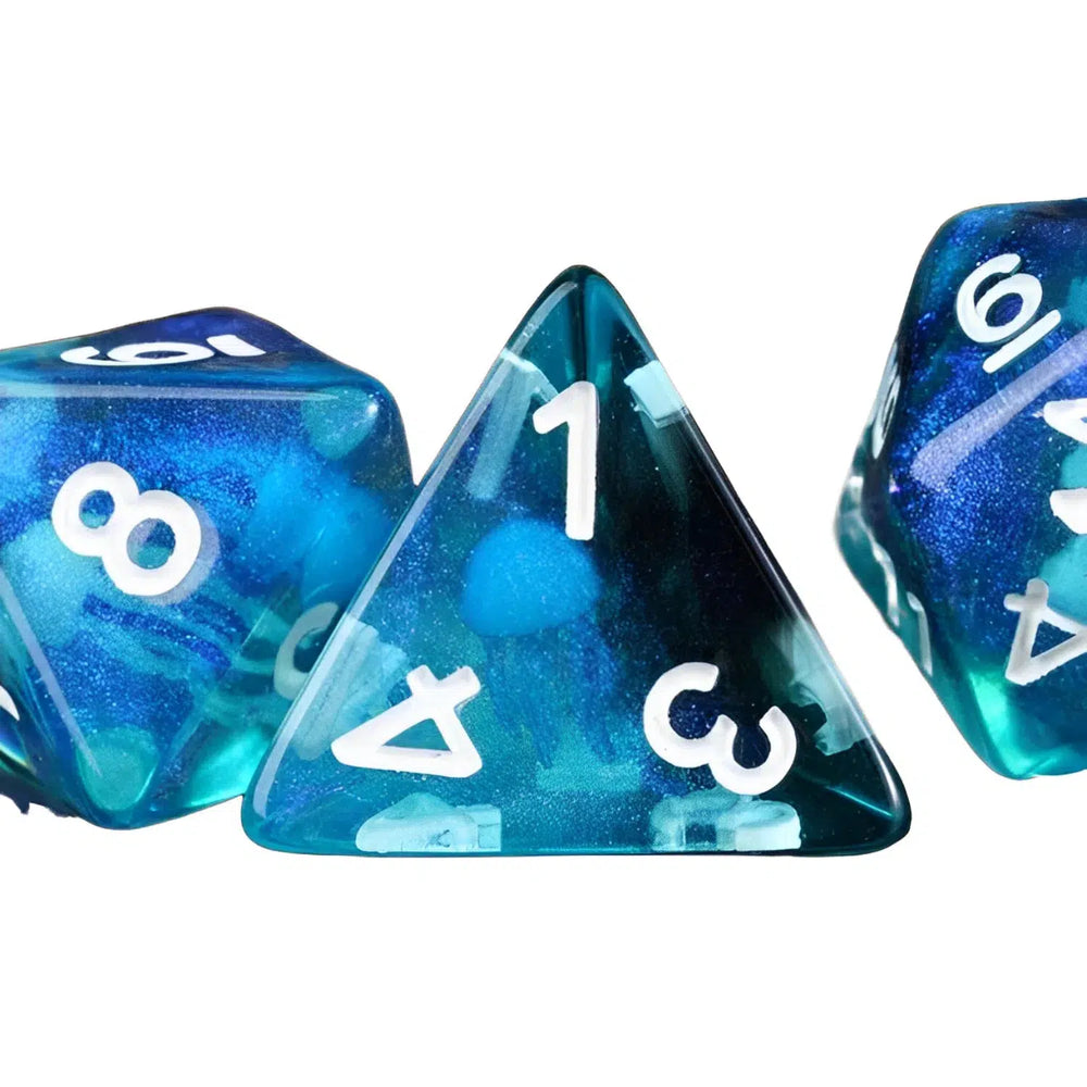 Jellyfish 7-Piece Polyhedral Dice Set - Game Master Dice