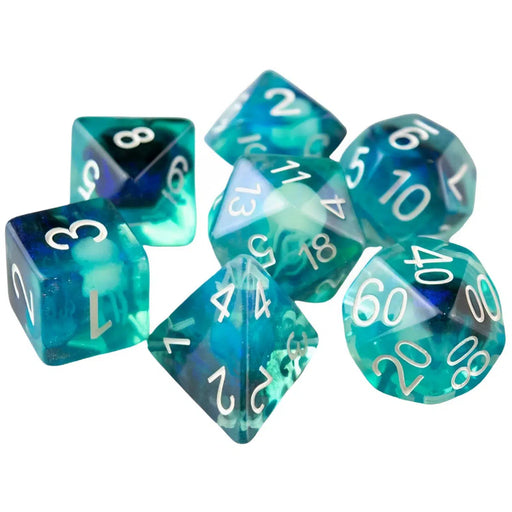 Jellyfish Dice Set (7 Dice, Polyhedral) - Game Master Dice