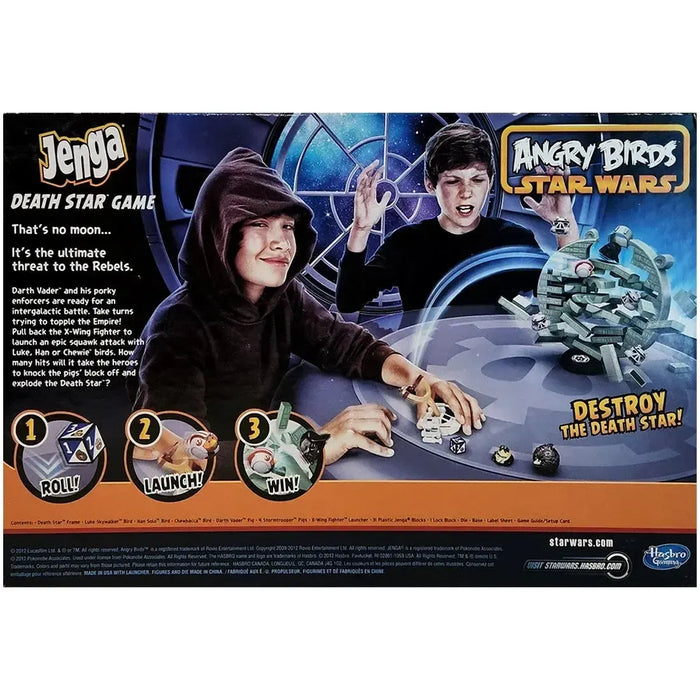 Jenga: Death Star Game [Angry Birds: Star Wars] - Dexterity Science Fiction Game for Family, Adults, and Children (1-2 Players, Ages 8+) - Hasbro Gaming