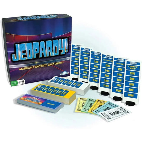 Jeopardy! America's Favorite Quiz Show - Trivia Television Board Game for Family, Adults, and Children (3+ Players, Ages 12+) - Outset Media