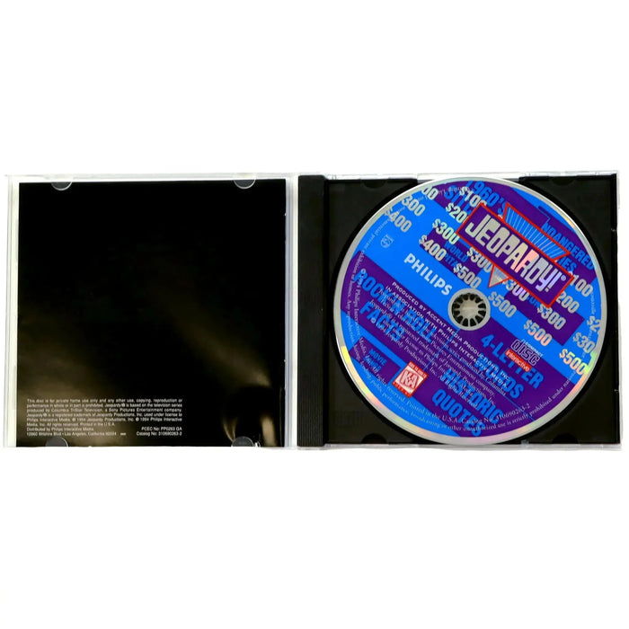 Jeopardy - Trivia Quiz Video Game (1-4 Players, Ages 6+) - Philips CD-i - (1994)