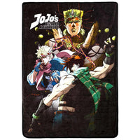 JoJo's Bizarre Adventure - Poster Art Plush Throw Blanket (Fleece, 45"x60") -...- Image 1