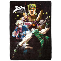 JoJo's Bizarre Adventure - Poster Art Plush Throw Blanket (Fleece, 45"x60") - Bioworld