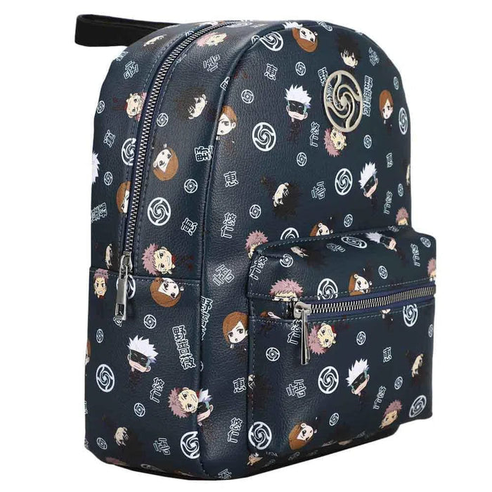 Jujutsu Kaisen - Chibi Characters Mini Backpack (All Over Print, Metal Badge) - Bioworld
