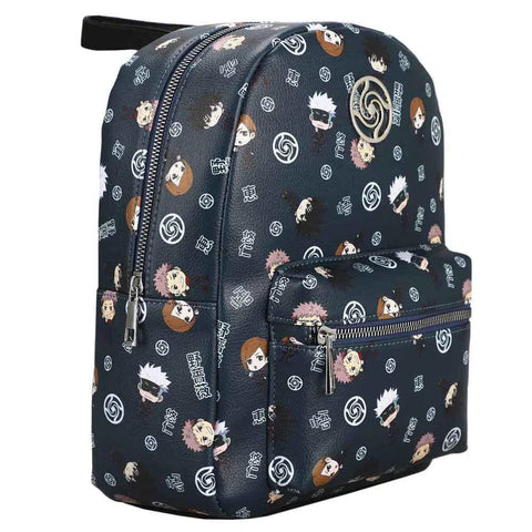 Jujutsu Kaisen - Chibi Characters Mini Backpack (All Over Print, Metal Badge) - Bioworld