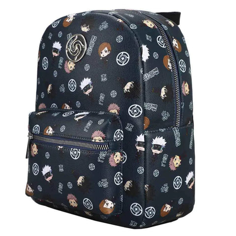 Jujutsu Kaisen - Chibi Characters Mini Backpack (All Over Print, Metal Badge) - Bioworld