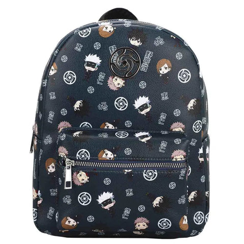 Jujutsu Kaisen - Chibi Characters Mini Backpack (All Over Print, Metal Badge) - Bioworld
