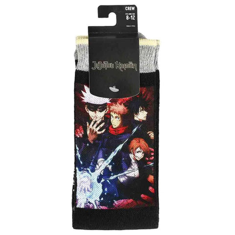 Jujutsu Kaisen - Main Characters Crew Socks (Sublimated) - Bioworld