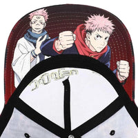 Jujutsu Kaisen - Yuji Itadori Snapback Hat (Washed, Sublimated, Pre-Curved Bill) - Bioworld