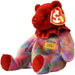 July Ruby Birthday Bear Plush (8") - Ty - Birthday Beanies Collection - (2001)