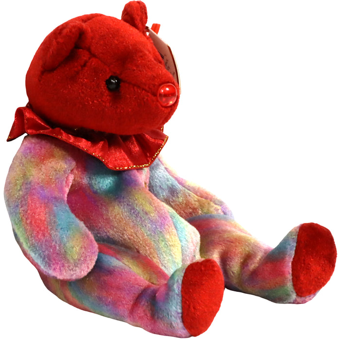 July Ruby Birthday Bear Plush (8") - Ty - Birthday Beanies Collection - (2001)