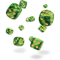 Jungle Green D6 Dice Set (36 Dice, 12mm) - Oakie Doakie Dice