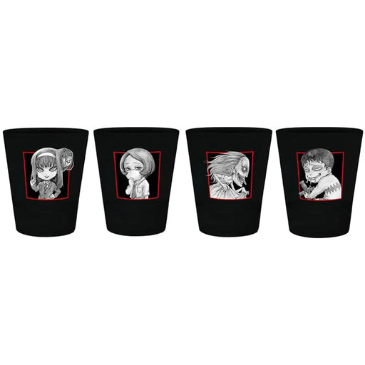 Junji Ito - 4 Shot Glasses (1.7 oz) Featuring Tomie, Souichi & Fuchi - ABYSTYLE