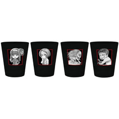 Junji Ito - 4 Shot Glasses (1.7 oz) Featuring Tomie, Souichi & Fuchi - ABYSTYLE