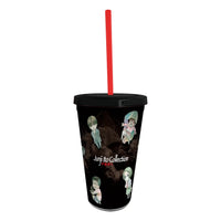 Junji Ito Collection - Chibi Plastic Tumbler with Straw (16 oz.) - ABYstyle- Image 1