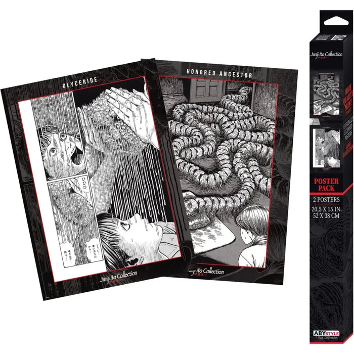 Junji Ito Collection - My Dear Ancestors & Glycerine Boxed Poster Set (20.5"x15") - ABYstyle