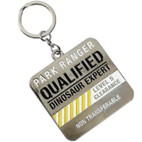 Jurassic Park - Park Ranger Qualified Dinosaur Expert Keychain - Bioworld- Image 2
