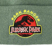 Jurassic Park - Ranger Cuff Beanie Hat (Green) - Bioworld- Image 3
