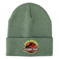 Jurassic Park - Ranger Cuff Beanie Hat (Green) - Bioworld- Image 1