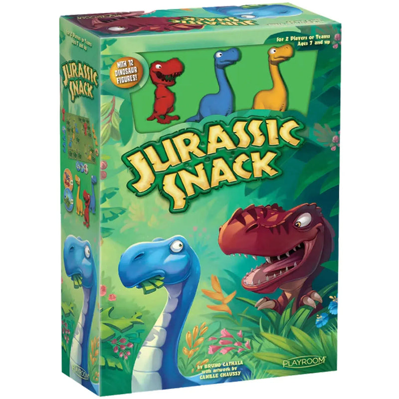 Jurassic Snack - Strategy Dinosaur Board Game for Family, Adults, and Children (2 Players, Ages 7+) - Playroom Entertainment