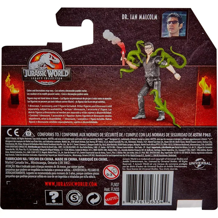 Jurassic World - Dr. Ian Malcolm Action Figure (3.75") - Mattel - Jurassic World Legacy Collection Series