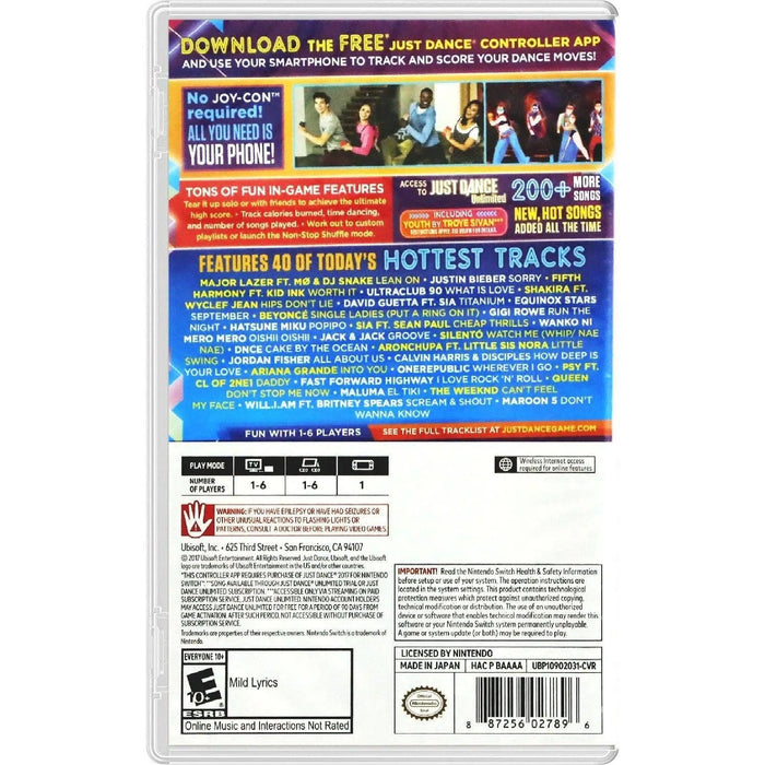 Just Dance 2017 Nintendo Switch — Poggers